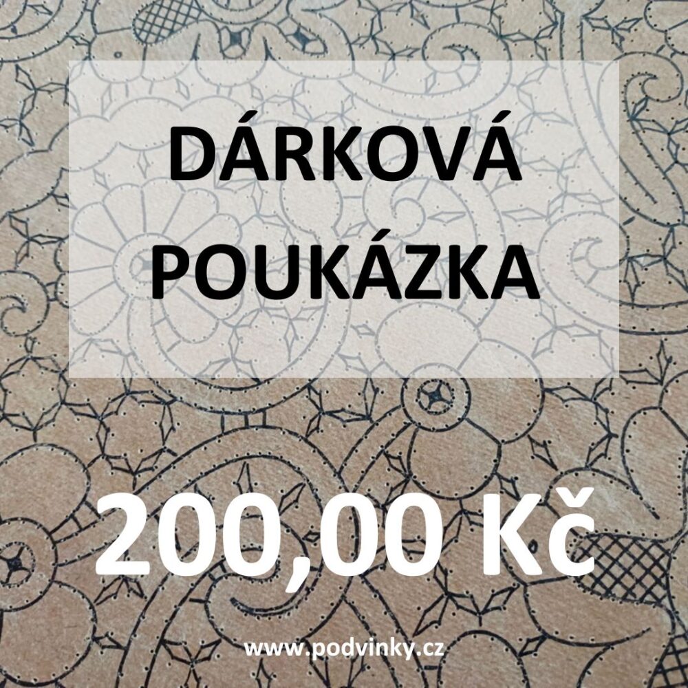 Dárková poukázka na 200,00 Kč