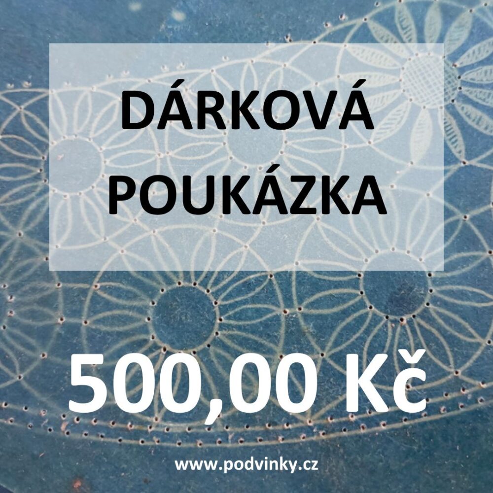 Dárková poukázka na 500,00 Kč