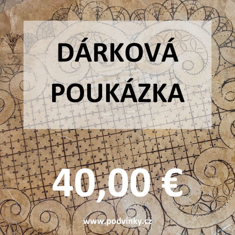 Dárková poukázka na 40,00 €